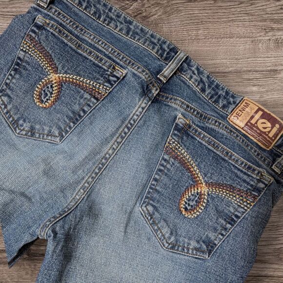 LEI Low Rise Wide Leg Y2K Jeans 32 Length - Picture 6 of 7